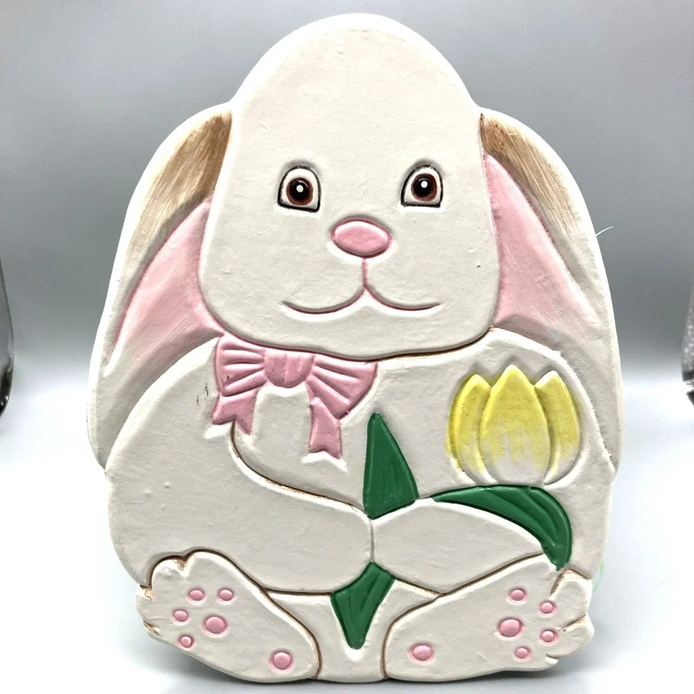 1995 Wooden Easter Bunny Basket From Dillard's The Bunny Family Easter Family